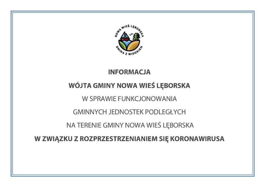 Grafika: Informacja Wójta Gminy Nowa Wieś Lęborska