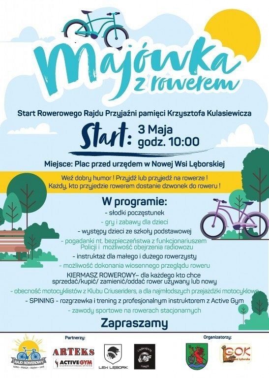 Grafika: Majówka z rowerem