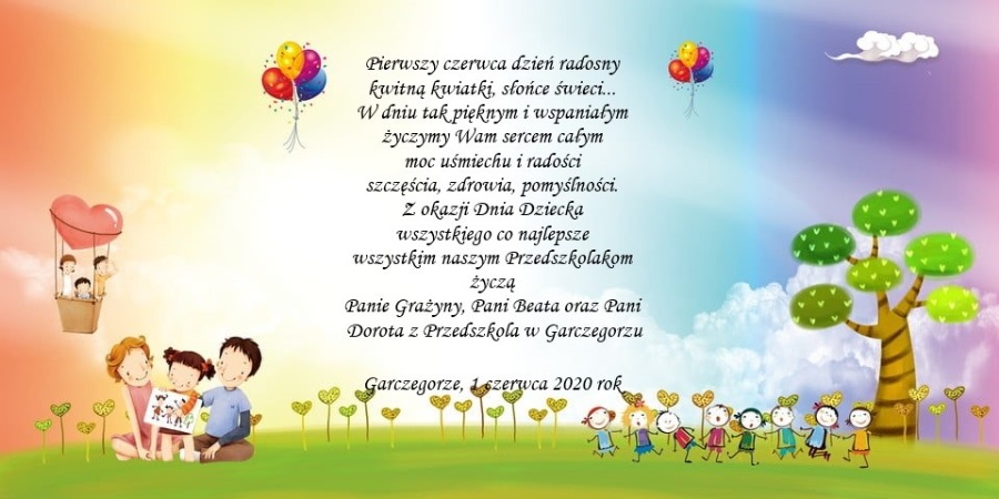 Grafika: Życzenia z okazji Dnia Dziecka