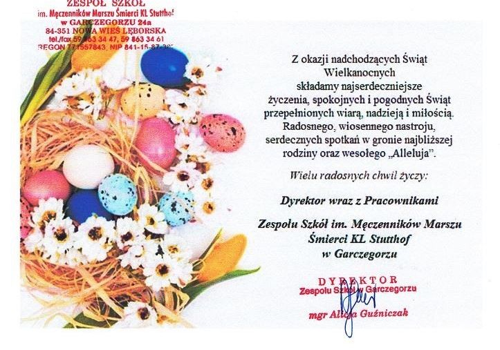 Grafika 1: Życzenia z okazji Świąt Wielkanocnych