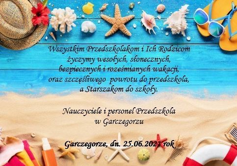 Życzenia z okazji ukończenia roku w przedszkolu