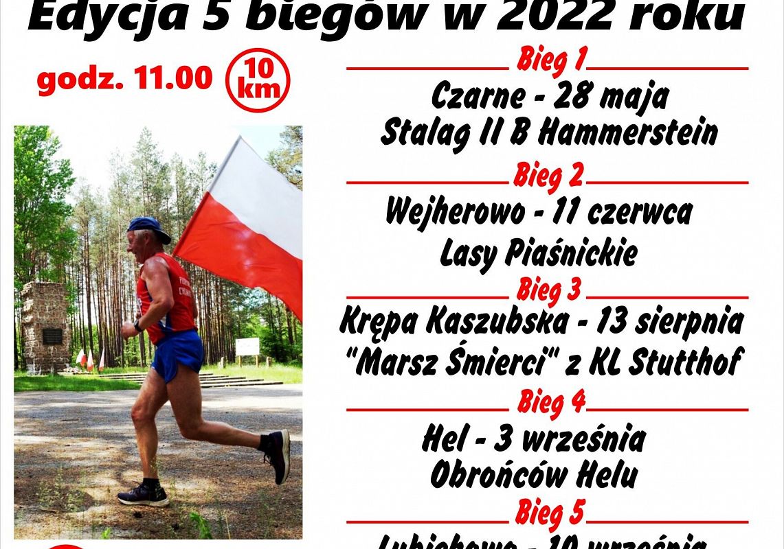 II Pomorski Bieg „Walki o Pamięć” - plakat informacyjny