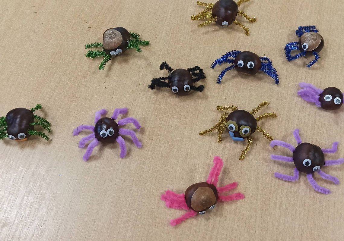 Grafika 1: Pająki z kasztanów