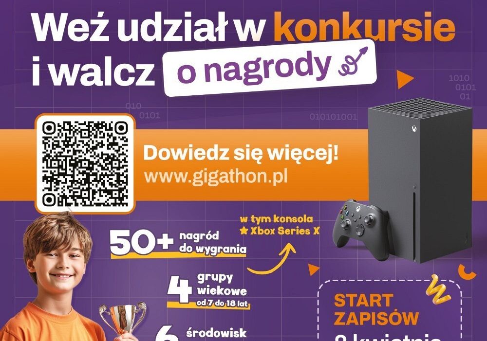 Grafika 1: OGÓLNOPOLSKI KONKURS PROGRAMISTYCZNY GIGATHON