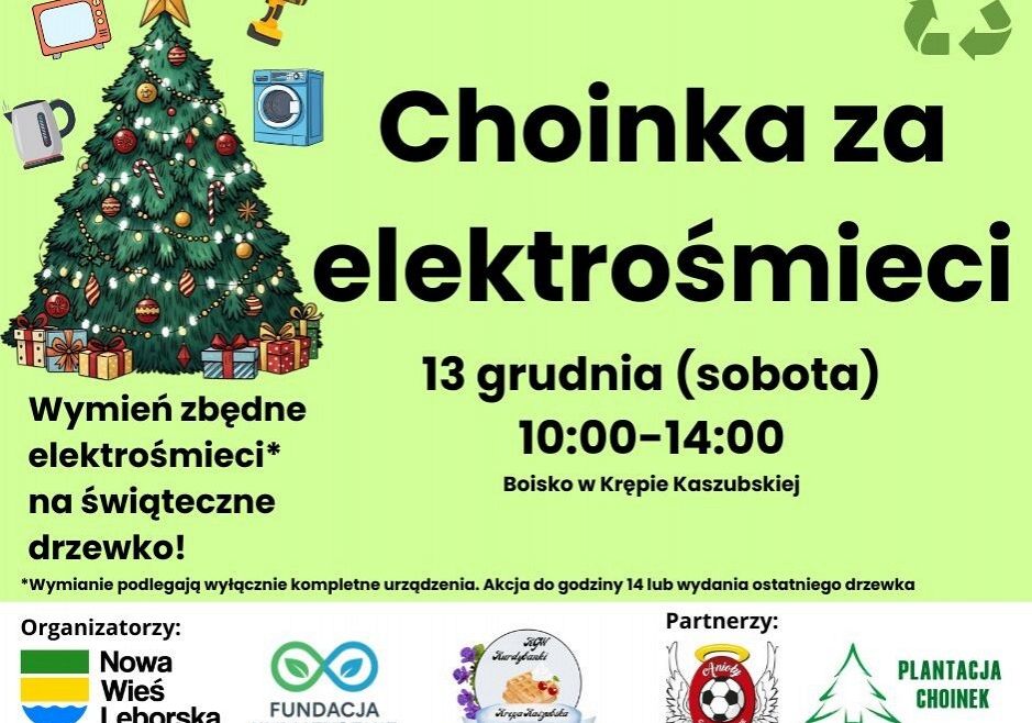 Grafika 1: Choinka za elektrośmieci!