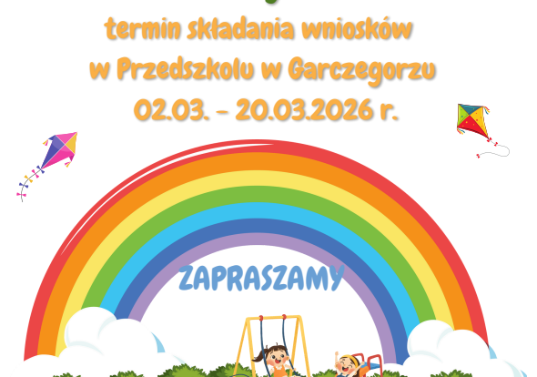 Rekrutacja do przedszkola w Garczegorzu
