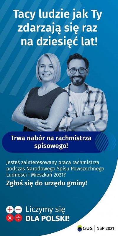Plakat Nabór na rachmistrza