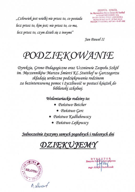  Grafika #0: Serdeczne podziękowanie dla kolejnych Wolantariuszy