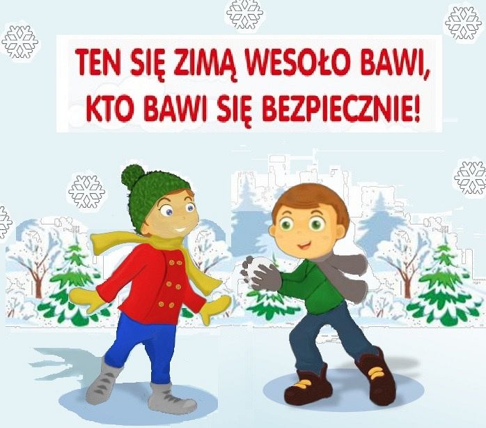  Grafika #0: BEZPIECZNIE PODCZAS FERII ZIMOWYCH