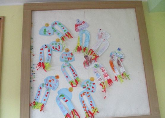 Czapki i szaliki - praca Maluchów i Średniaków