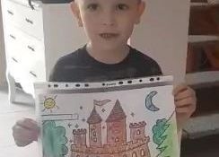 "Smutny zamek" - wyk. Olaf z przedszkola w Garczegorzu