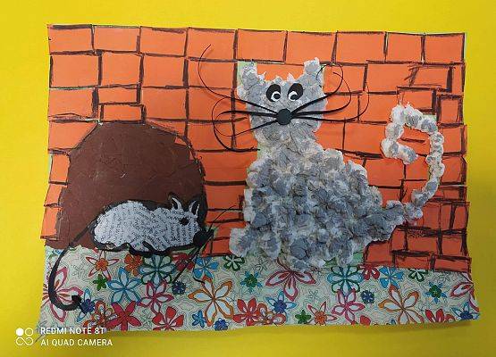 "Szara myszka" -  wyk. Zuzia z przedszkola w Lubowidzu
