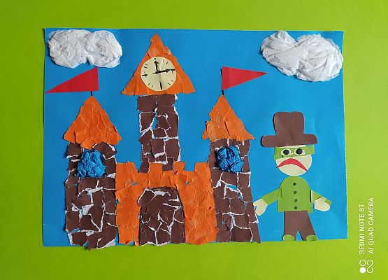 "Smutny zamek" - wyk.  Staś z przedszkola w Lubowidzu