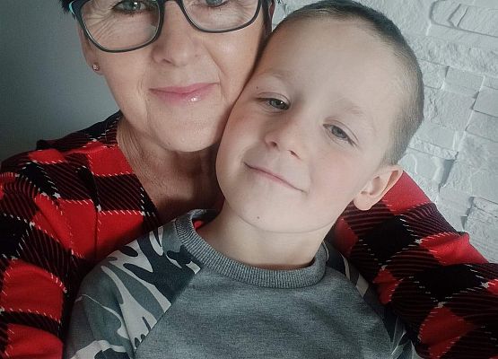 Nikodem ze swoją babcią