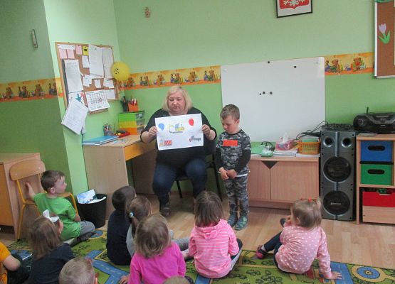 Kajtek przedstawia swoją prezentację