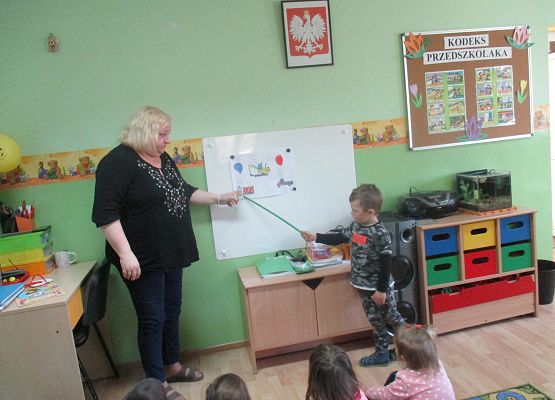 Kajtek przedstawia swoją prezentację