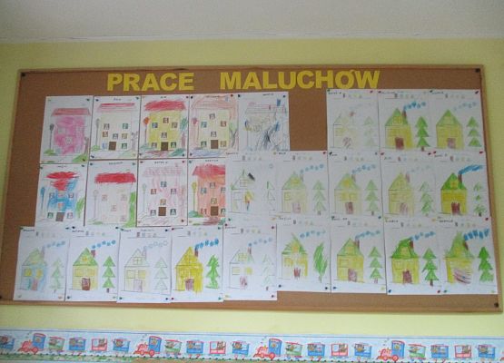 Prace Maluchów i Średniaków - domy z figur