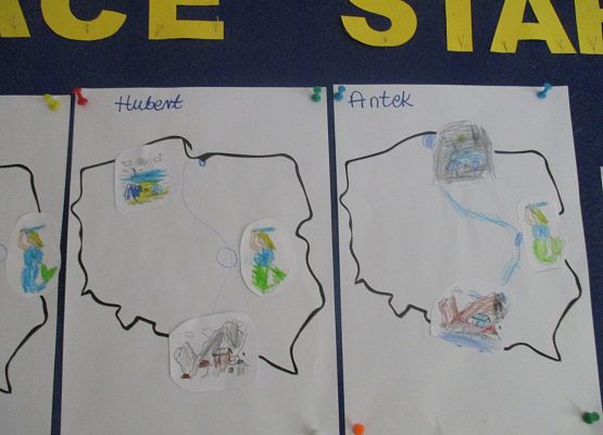 Mapa Polski - prace Starszaków