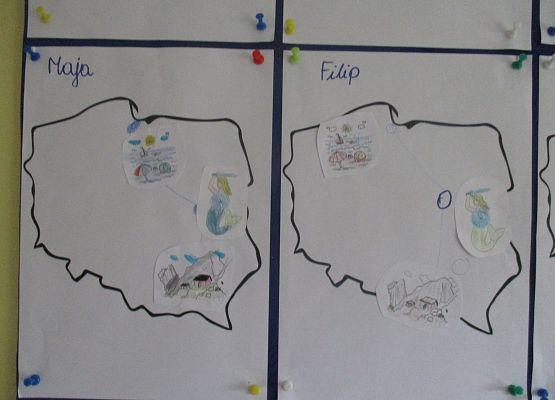 Mapa Polski - prace Starszaków