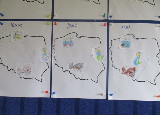 Mapa Polski - prace Starszaków