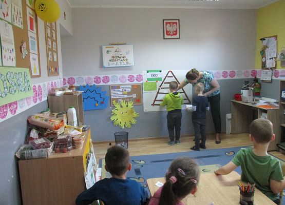 Grafika 32: Zajęcia w przedszkolu SKĄD SIĘ BIORĄ PRODUKTY EKOLOGICZNE