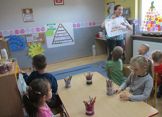 Grafika 57: Zajęcia w przedszkolu SKĄD SIĘ BIORĄ PRODUKTY EKOLOGICZNE