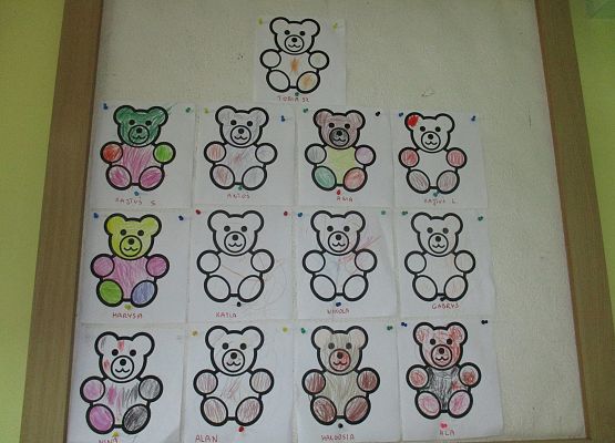 Prace dzieci z młodszej grupy