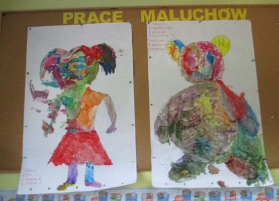 Prace dzieci z młodszej grupy