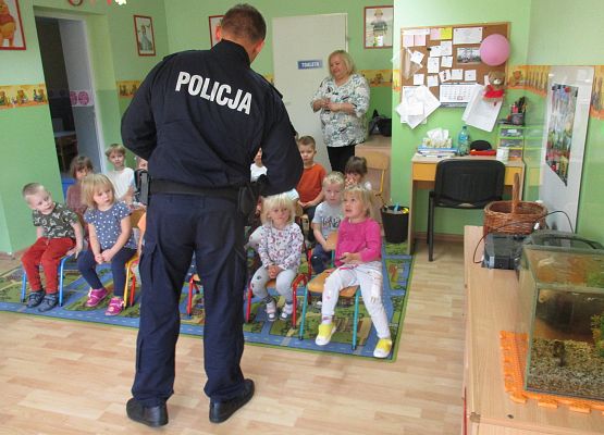 Wizyta Policjantów w przedszkolu