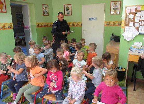 Wizyta Policjantów w przedszkolu