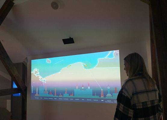 Zwiedzanie Muzeum Słowińskiego Parku Narodowego w Czołpinie przez klasy ósme.