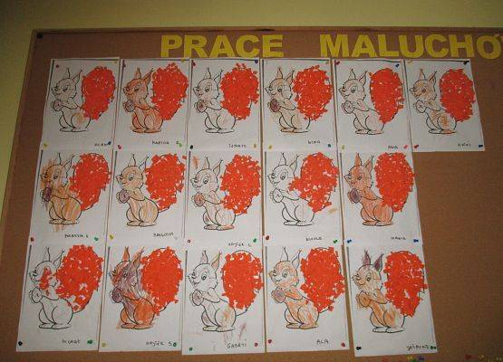Wiewiórki - prace Maluchów i Średniaków