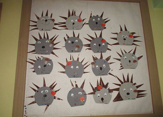 Jeże - prace Maluchów i Średniaków