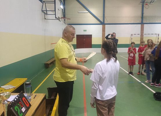 Zawody powiatowe - wręczenie dyplomów