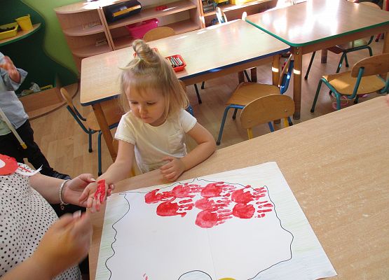 Młodsza grupa przy pracy