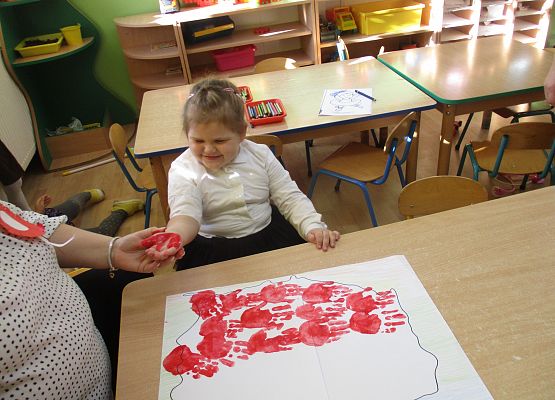 Młodsza grupa przy pracy