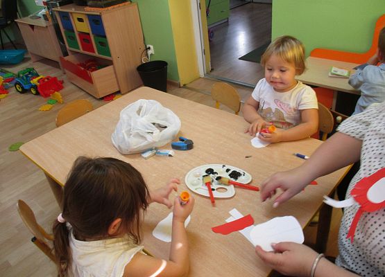 Młodsza grupa przy pracy