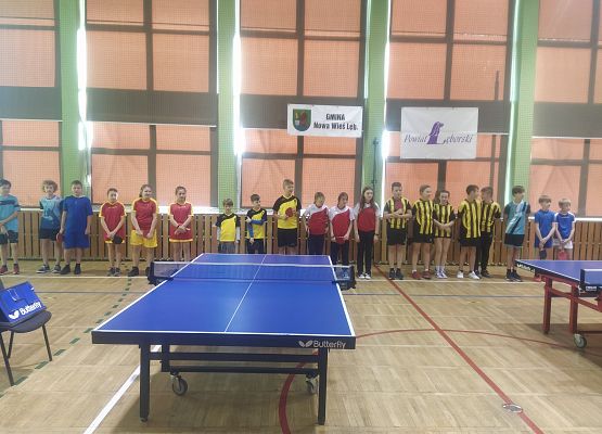 Finał powiatowy w tenisie stołowym - prezentacja drużyn