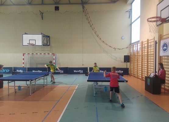 Półfinały wojewódzkie - mecz pomiędzy SP Garczegorze, a SP Sierakowice (gry singlowe)