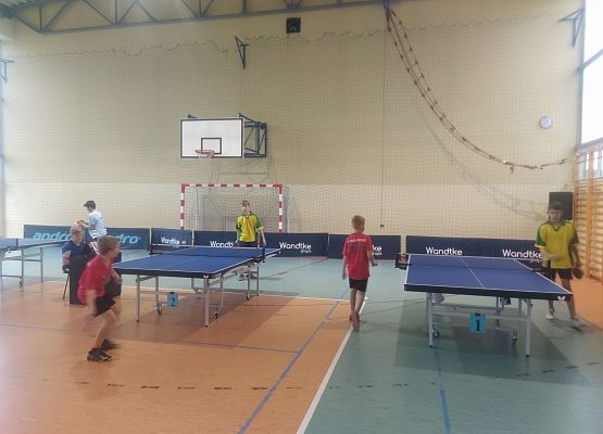 Półfinały wojewódzkie - mecz pomiędzy SP Garczegorze, a SP Sierakowice (gry singlowe)