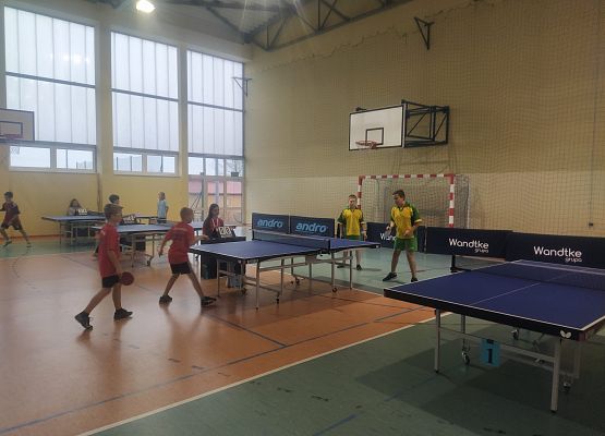 Półfinały wojewódzkie - mecz pomiędzy SP Garczegorze, a SP Sierakowice (gra deblowa)