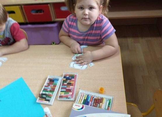 Młodsza grupa przy pracy