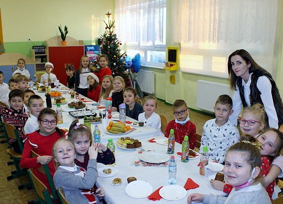 Wigilia w klasie pierwszej.