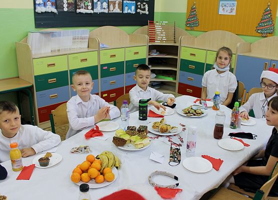 Wigilia w klasie pierwszej.