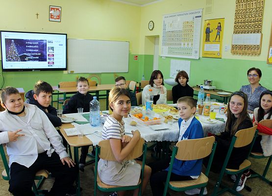 Wigilia w klasie piątej.