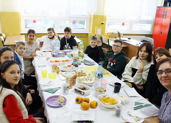 Wigilia w klasie piątej.