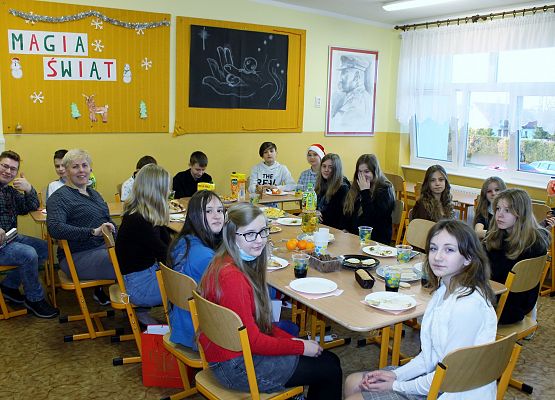 Wigilia w klasie siódmej b.