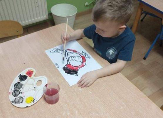 Młodsza grupa przy pracy