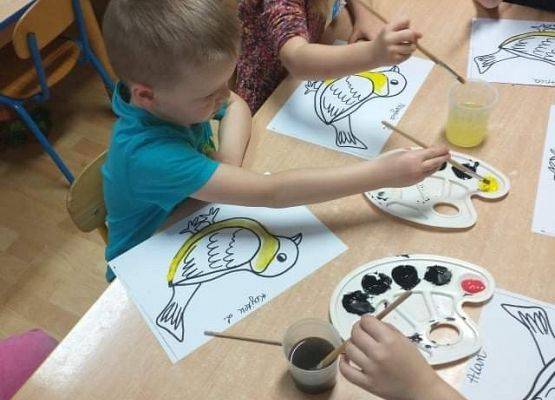 Młodsza grupa przy pracy