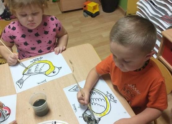 Młodsza grupa przy pracy